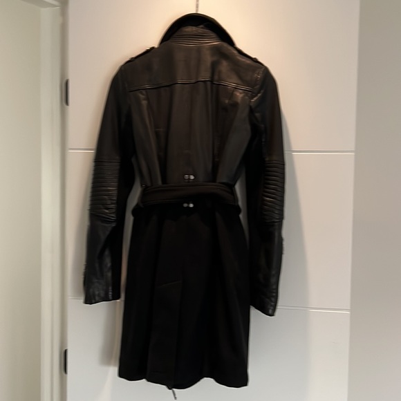 BCBG leather trench coat - Picture 2 of 2